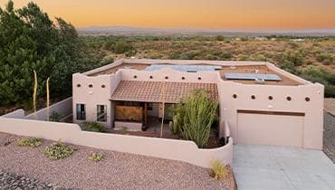 Wyatt Construction custom home interior with Sedona views